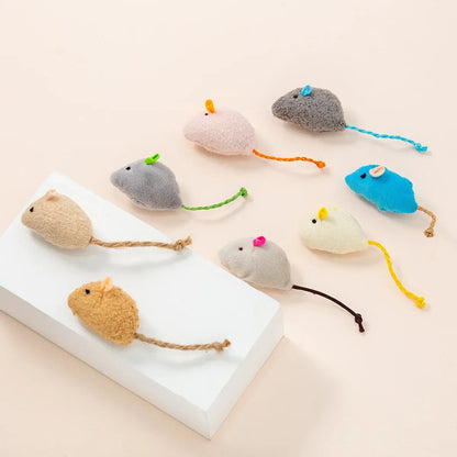 Catnip Mouse Toys with Rattle