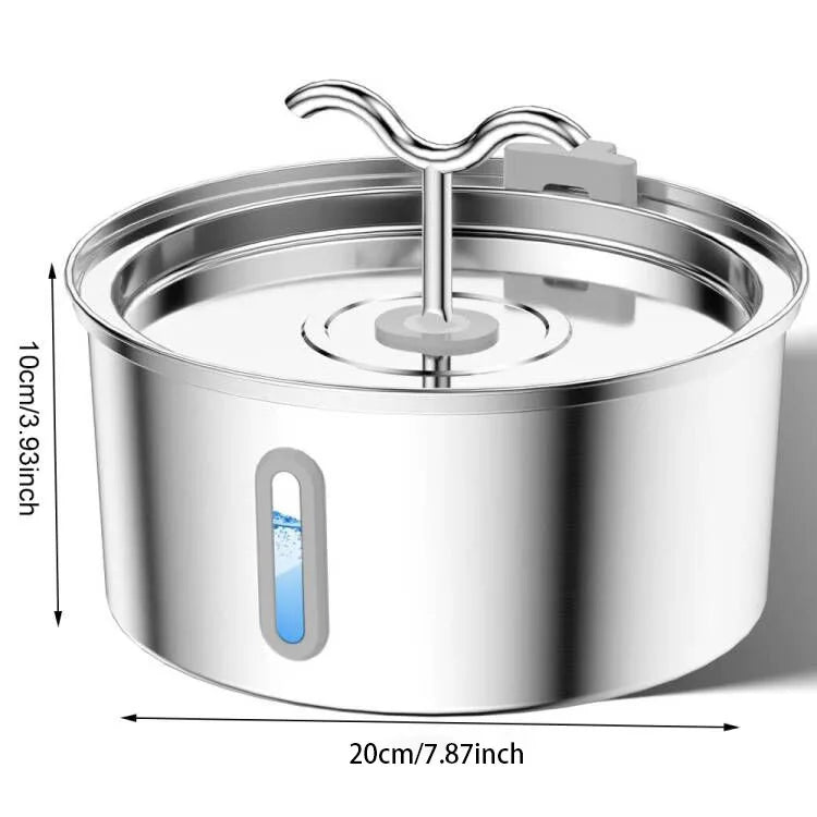 3.2L Cat & Dog Water Fountain with Triple Filtration System — Multi-Pet Drinking Bowl
