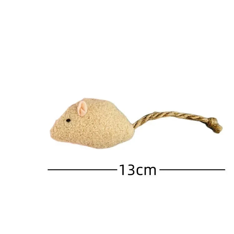 Catnip Mouse Toys with Rattle