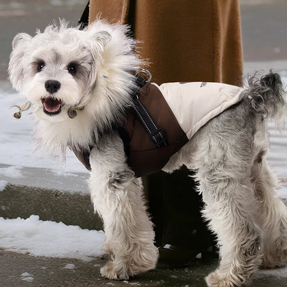 Fleece Hooded Dog Jacket – Warm Plush Winter Coat for Dogs & Cats