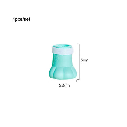 Anti-Slip Pet Paw Protectors - 4 Pack
