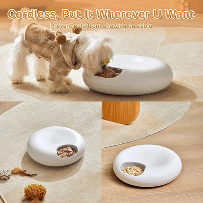 WiFi Automatic Pet Feeder for Wet, Dry & Frozen Food — Ice Pack Cooling, Portion Control for Cats & Dogs