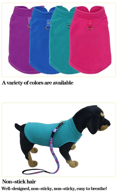 Fleece Vest Jacket for Small Dogs & Cats | Warm Winter Coat for Chihuahuas & French Bulldogs