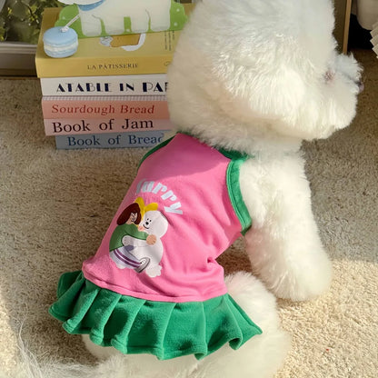 2-in-1 Cooling Slip Dress & Vest for Small Dogs & Cats | Breathable Summer Princess Skirt for Chihuahuas & Puppies