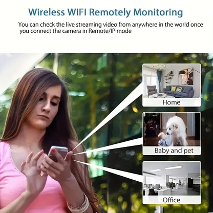 X5 1080P WiFi Mini Camera with Motion Detection Alerts & Night Vision