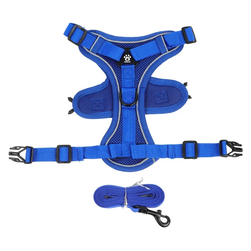 No-Pull Reflective Pet Harness and Leash Set