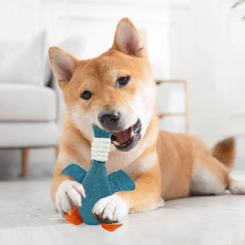 Plush Wild Goose Dog Toy