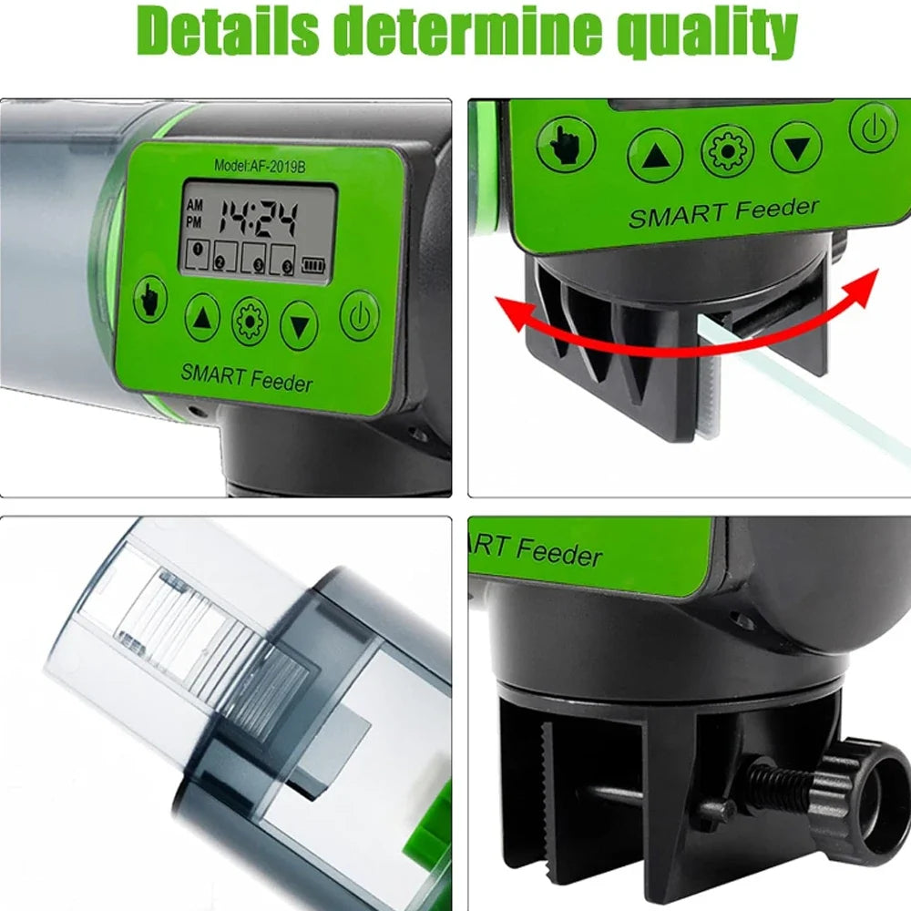Large Capacity Intelligent Timed Automatic Fish Tank Feeder