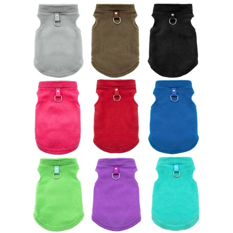 Fleece Vest Jacket for Small Dogs & Cats | Warm Winter Coat for Chihuahuas & French Bulldogs