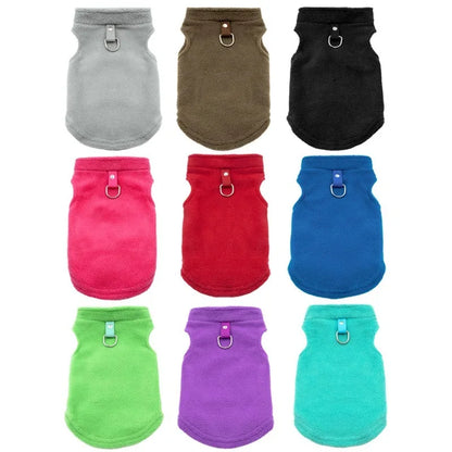 Fleece Vest Jacket for Small Dogs & Cats | Warm Winter Coat for Chihuahuas & French Bulldogs