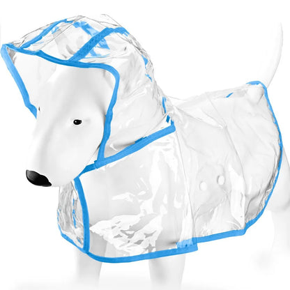 Transparent Waterproof Dog & Cat Raincoat Cape Poncho | Windproof Rain Coat for Small Dogs & Puppies