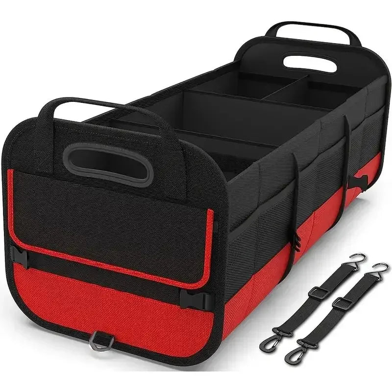 Large Car Boot Organiser with 5 Compartments — 95L Pet Travel Storage