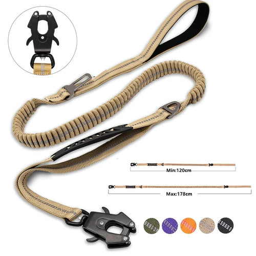 Reflective Shock Absorbing Dog Leash