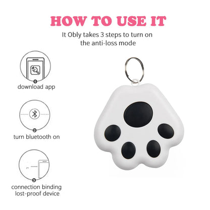 Bluetooth 5.0 Mini Anti-Lost Tracker Tag for Pets, Kids, Keys & Bags