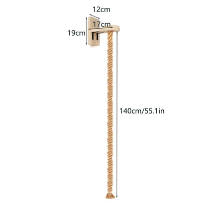 Wall-Mounted Cat Climbing Shelf & Hammock Set