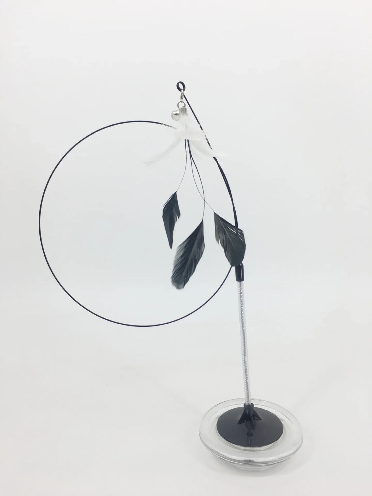 Hands-Free Suction Cup Cat Toy - Interactive Feather Wand Set