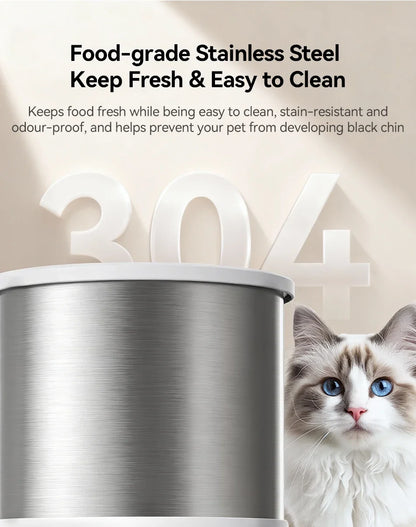 4.5L Smart Pet Feeder with Voice Recording & WiFi App Control