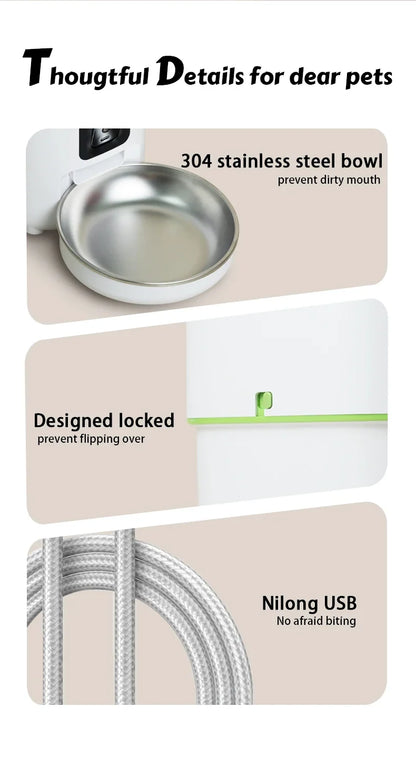 Smart Camera Pet Feeder with 1080P HD & 5G WiFi