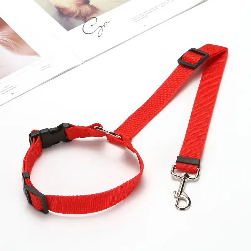 Pet Car Headrest Safety Restraint Belt for Dogs and Cats