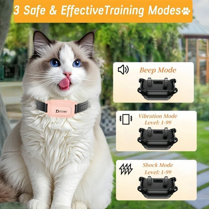 Anti-Meow Vibration Training Collar for Cats