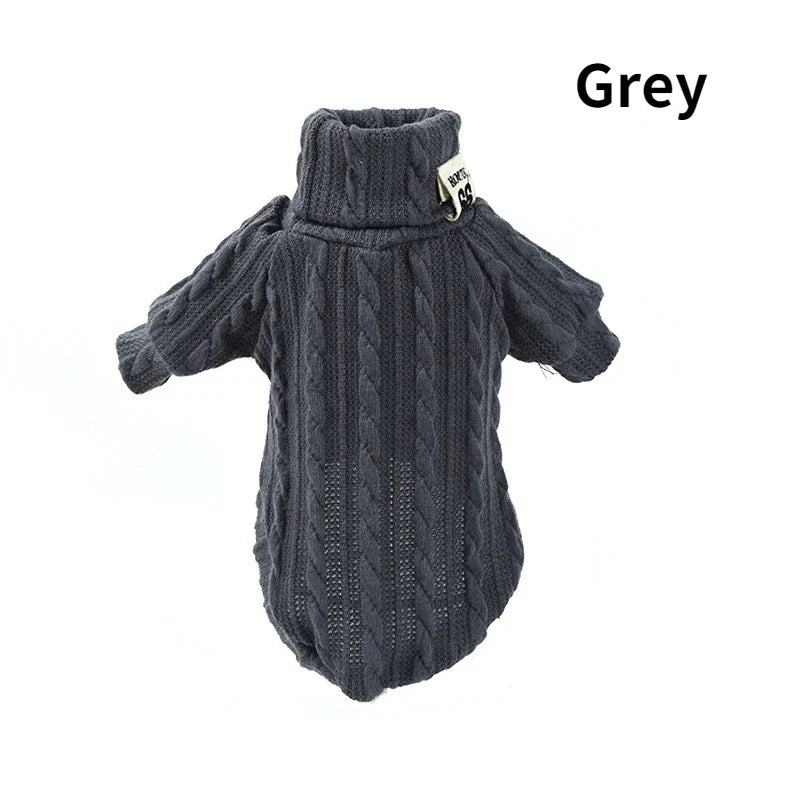 Knitted Turtleneck Dog Sweater