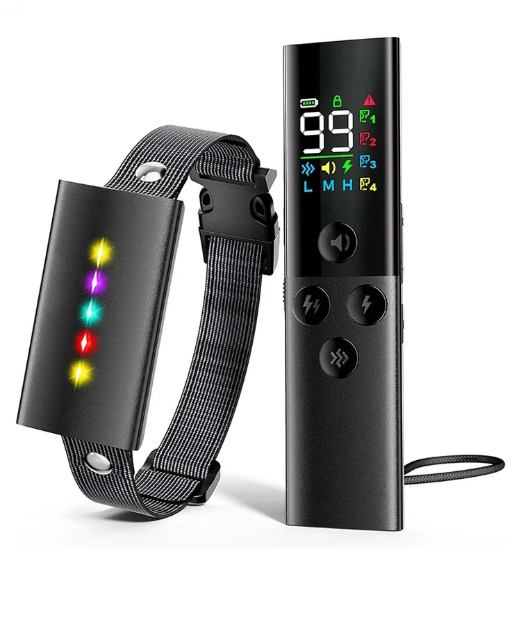 Remote Dog Training Collar - 1600ft Range IP67 Waterproof Bark Control System
