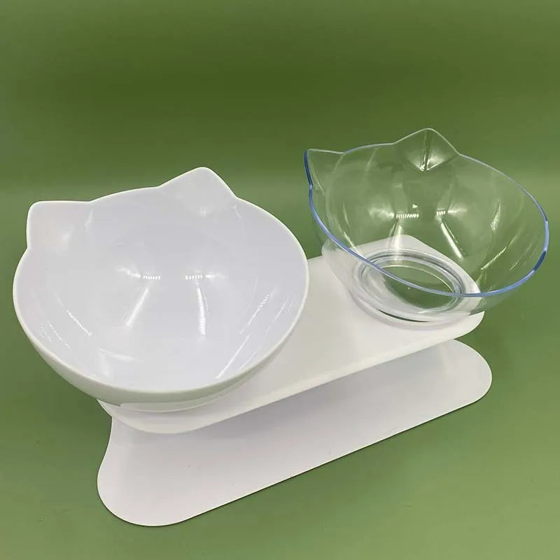 Double Pet Bowl with Non-Slip Stand