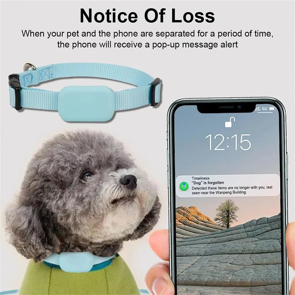 Smart Pet Collar Tracker for Cats & Dogs — 6–12 Month Battery Life