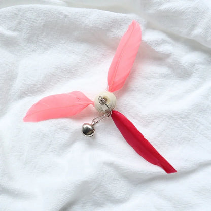 Colourful Feather Windmill Cat Teaser Replacement Heads (4 Pack)
