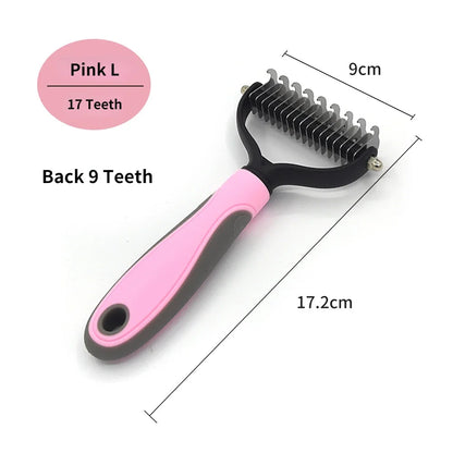 Professional Pet Deshedding Brush - Hair Remover for Dogs and Cats