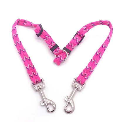 Dual Pet Leash for Two Dogs or Cats - V-Shape Twin Lead