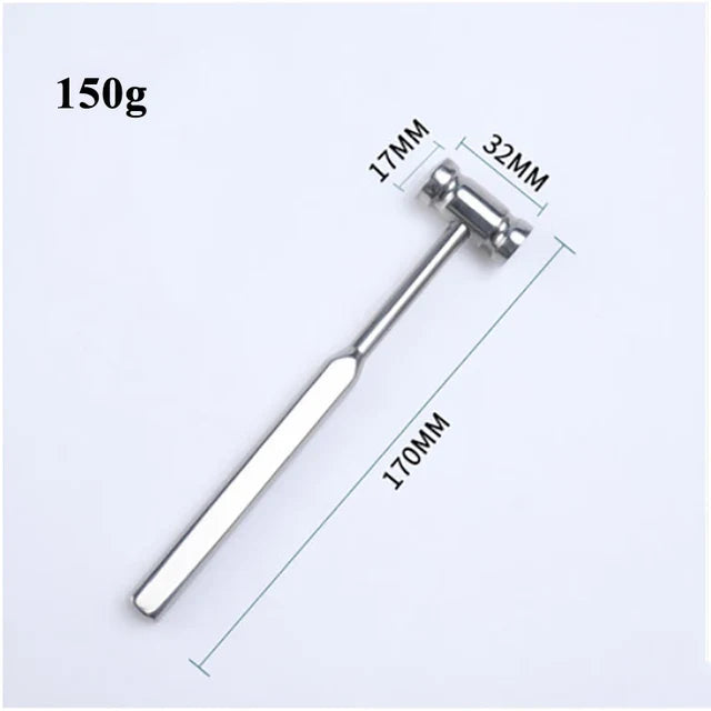 Double-Headed Veterinary Bone Hammer - Stainless Steel Professional Tool