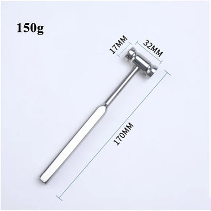 Double-Headed Veterinary Bone Hammer - Stainless Steel Professional Tool