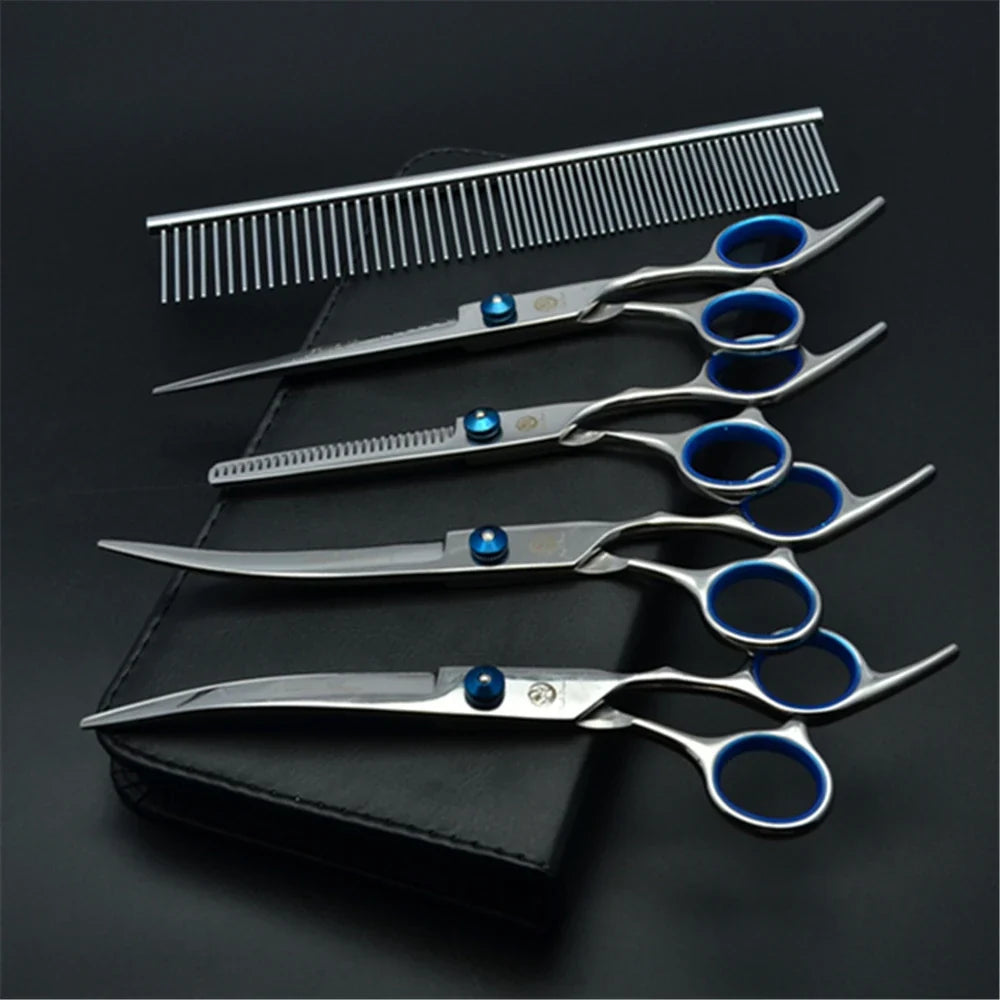 Professional Dog Grooming Scissors Set - 6" & 7" Stainless Steel