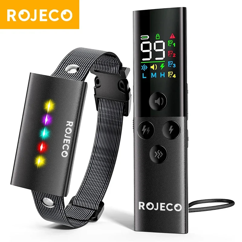 Remote Dog Training Collar - 1600ft Range IP67 Waterproof Bark Control System