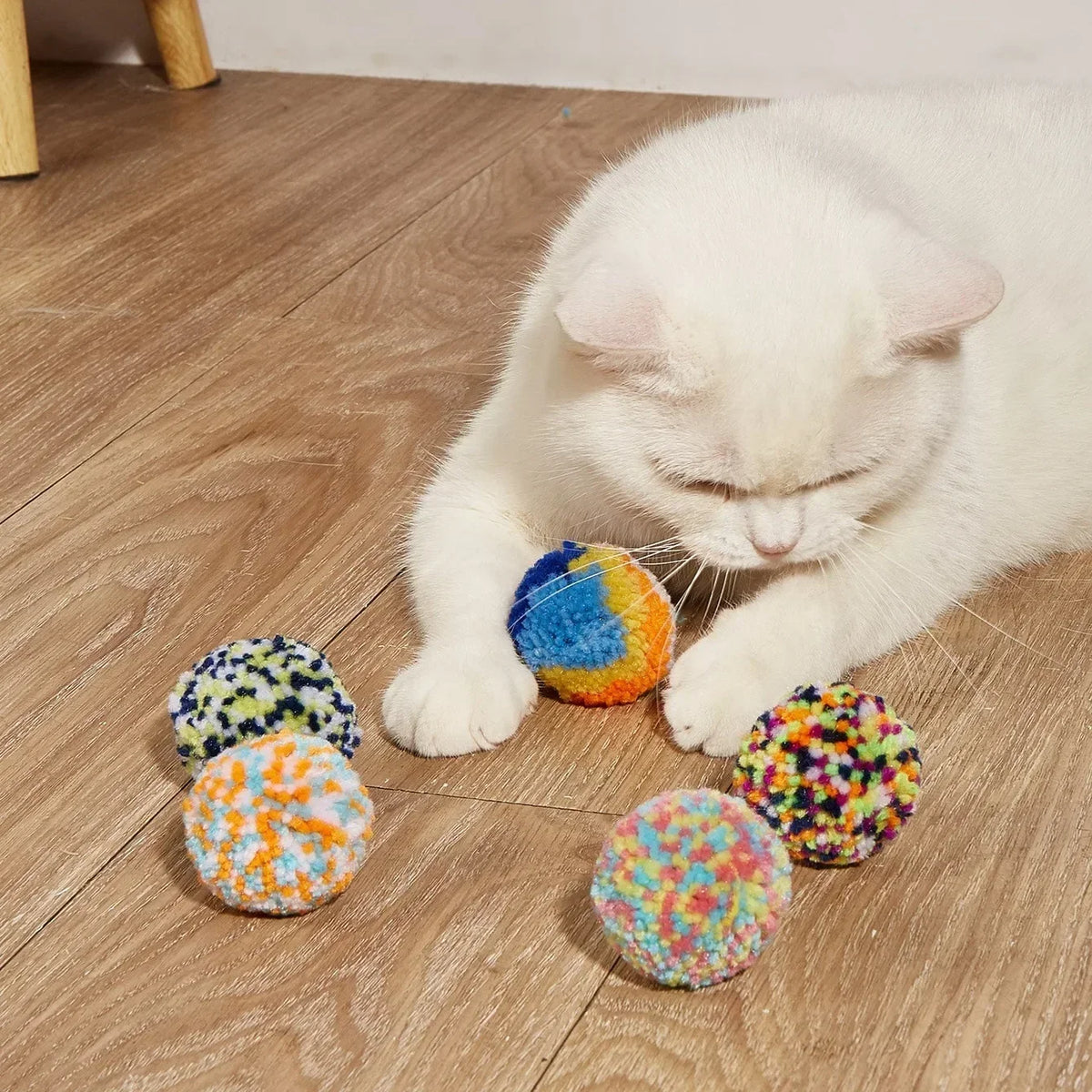 Cartoon Yarn Ball Cat Toy