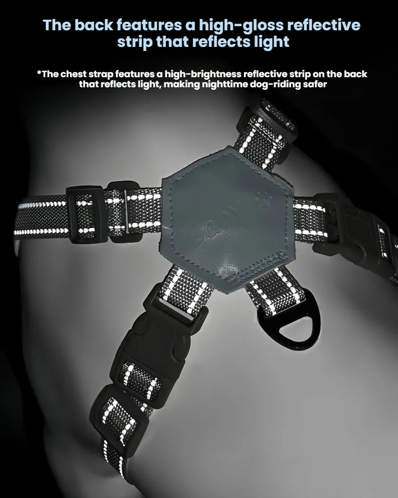 Reflective X-Shape Dog Harness & Leash Set | Adjustable Quick-Release Vest for Small & Medium Dogs