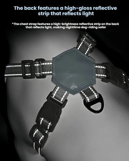 Reflective X-Shape Dog Harness & Leash Set | Adjustable Quick-Release Vest for Small & Medium Dogs