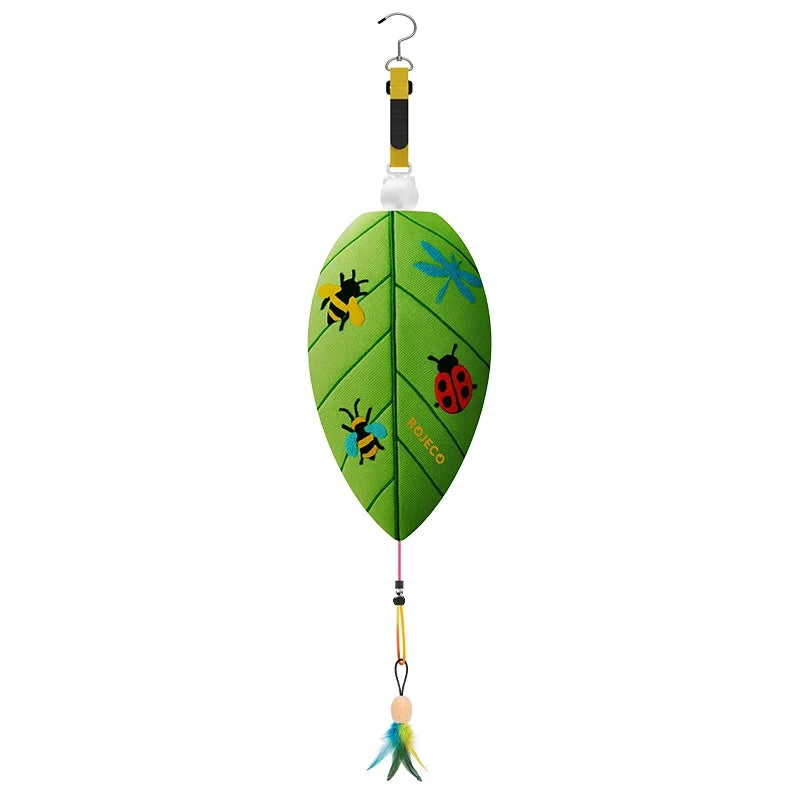 Automatic Hanging Laser & Feather Cat Toy