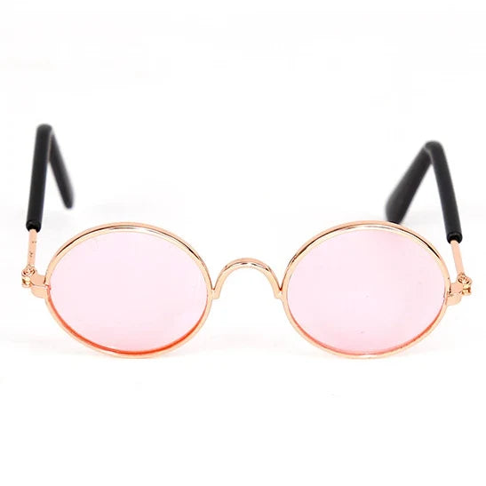 Vintage Round Pet Sunglasses for Cats & Small Dogs