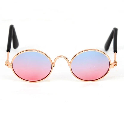 Vintage Round Pet Sunglasses for Cats & Small Dogs