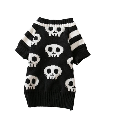 Halloween Skull Knitted Jumper for Cats & Dogs