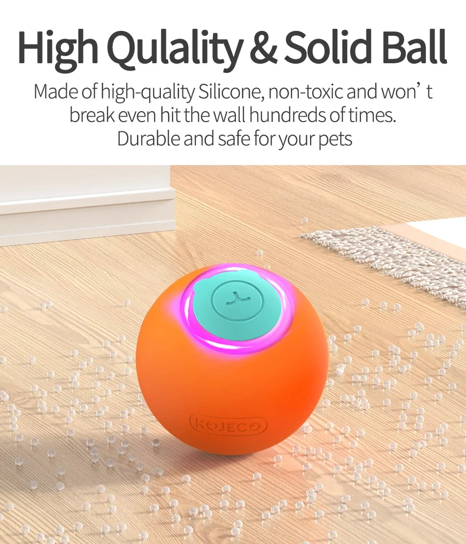 Smart Interactive Cat Ball - Automatic Rolling Electric Pet Toy