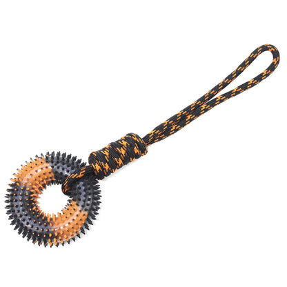 Spiked Ring Chew & Teeth Cleaning Toy for Large Dogs