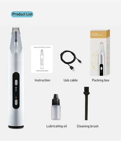Professional Pet Hair Trimmer - Electric Dog Grooming Clippers