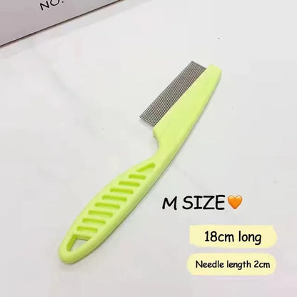 Stainless Steel Flea & Shedding Comb for Dogs & Cats