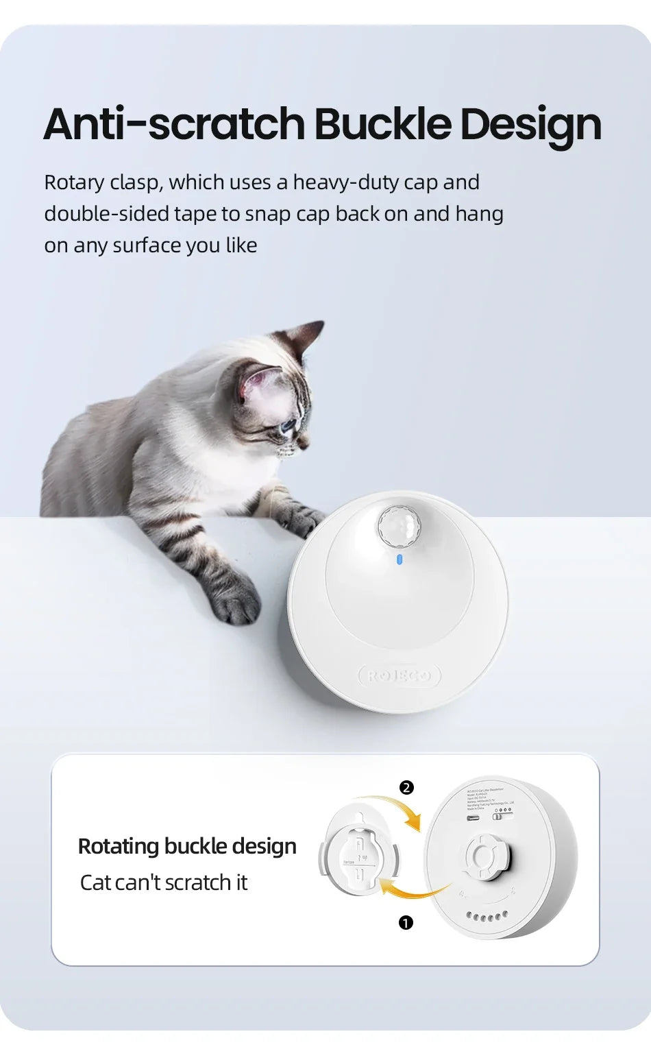Smart Cat Litter Deodoriser — 4000mAh Automatic Odour Purifier for Litter Boxes