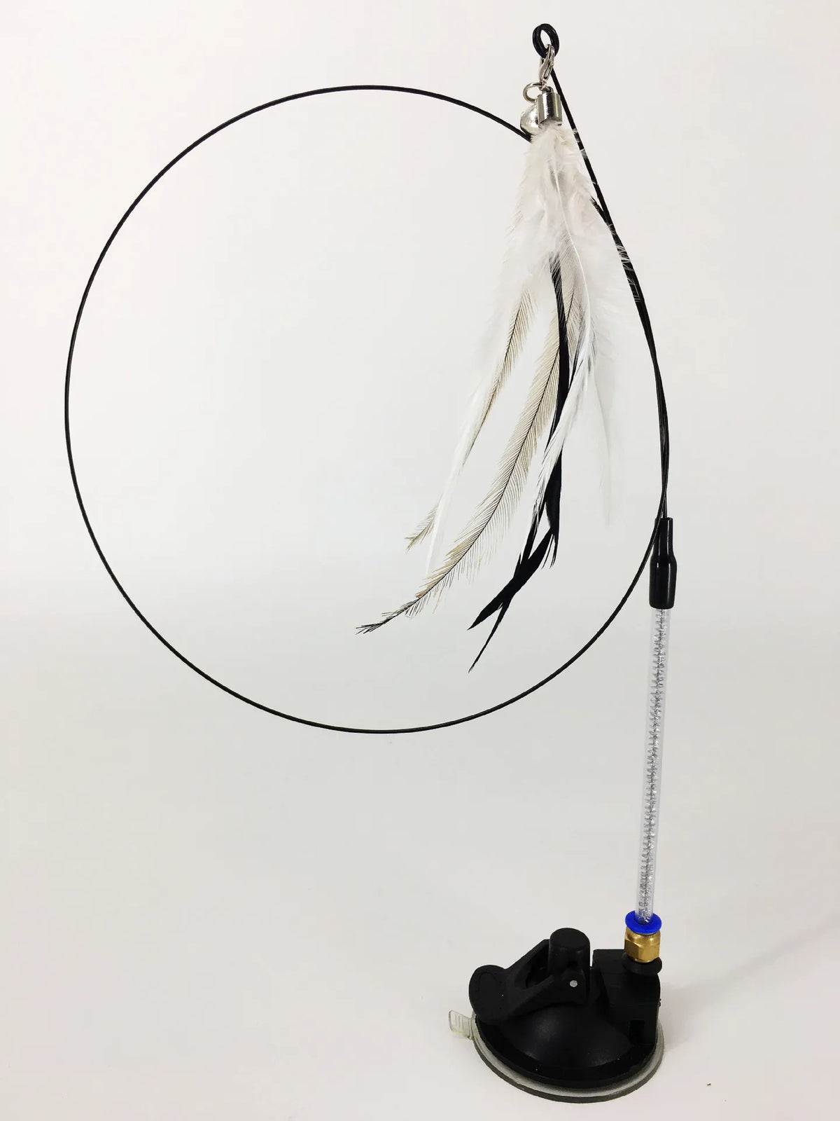 Hands-Free Suction Cup Cat Toy - Interactive Feather Wand Set