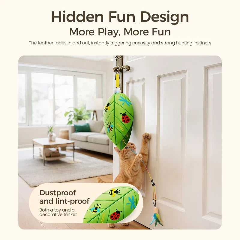 Automatic Hanging Laser & Feather Cat Toy