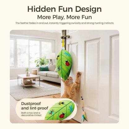 Automatic Hanging Laser & Feather Cat Toy